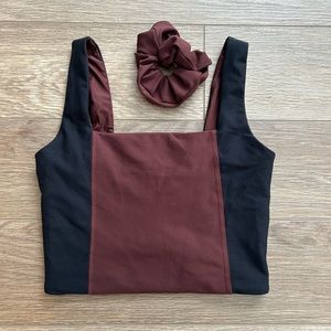 Abercrombie sports bra & scrunchie